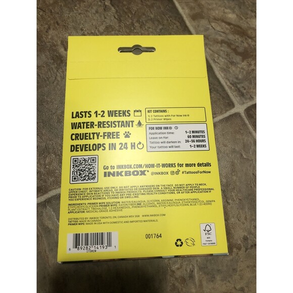 NEW Inkbox Tattoos For Now Temporary Tattoos Sun And Moon Stars Sky Resistant - Picture 2 of 2